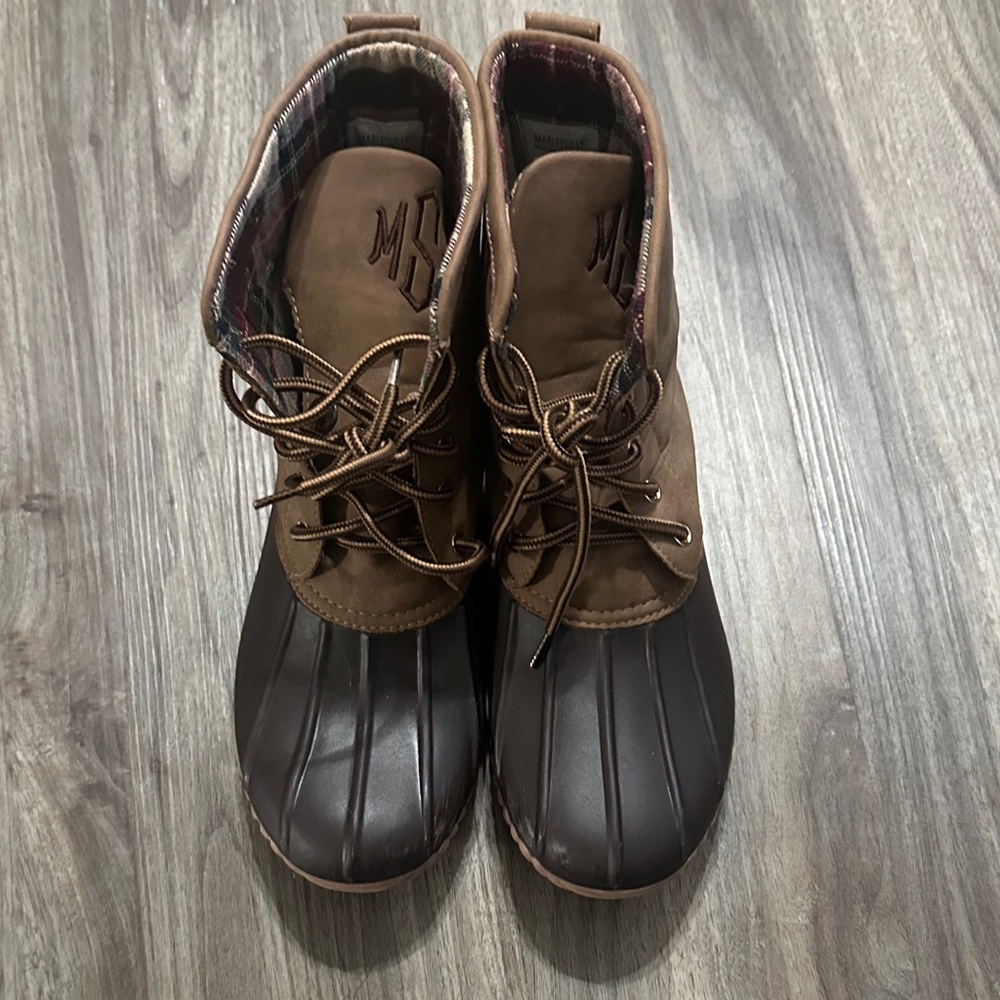 MSR Women's Brown and Black Ankle Boots - Picture 8 of 11